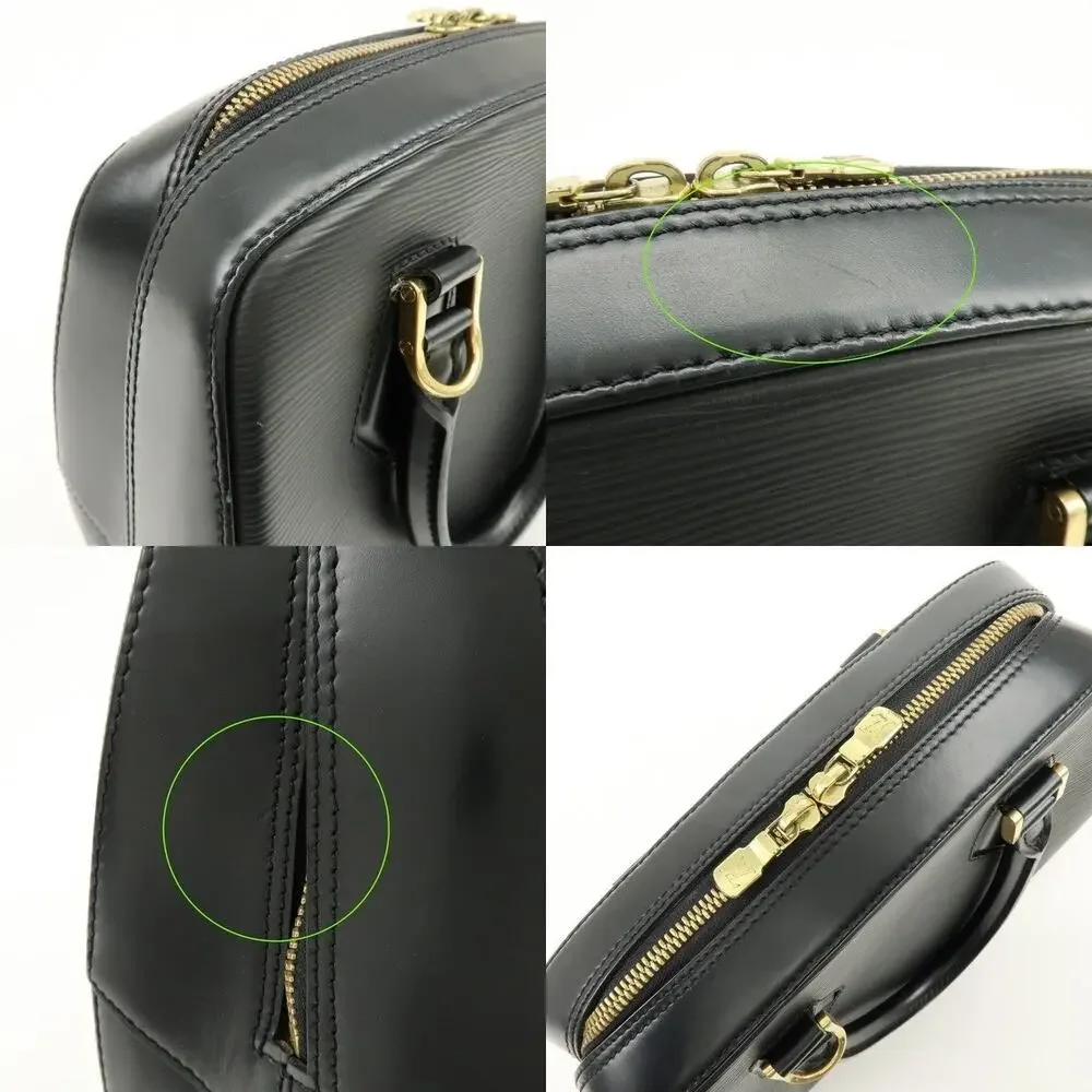 Louis Vuitton Epi Leather Sablons Handbag Black